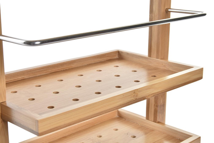 DKD Home Decor Organizador Natural Bambú 14.5 x 80 x 27.5 cm (2 Unidades)