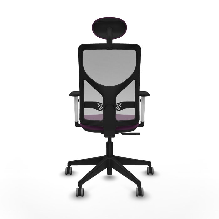PIQUERAS Y CRESPO Silla de oficina Motilla con mecanismo Sincro, Morado y Gris