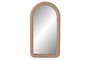 DKD Home Decor Espejo de Ratán y Cristal Natural 47x86,5 cm