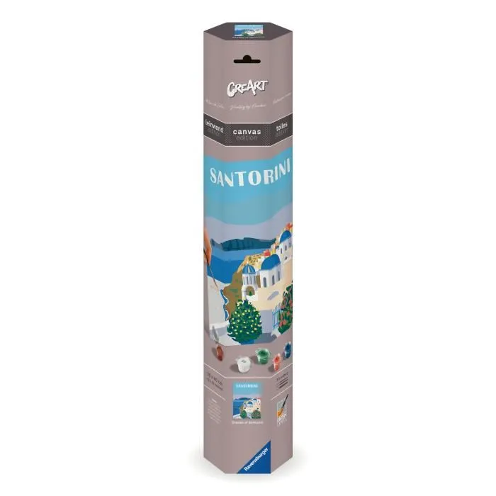 Ravensburger Pintura por Números CreArt Lienzo Santorini 30x40 cm para Adultos Actividad Creativa Relajante 23906 Ravensburger Pintura por Números CreArt Lienzo Santorini 30x40 cm para Adultos Actividad Creativa Relajante 23906