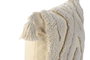 DKD Home Decor Cojín de Algodón Blanco Tuffted 45x8x45