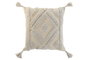 DKD Home Decor Cojín de Algodón Blanco Tuffted 45x8x45