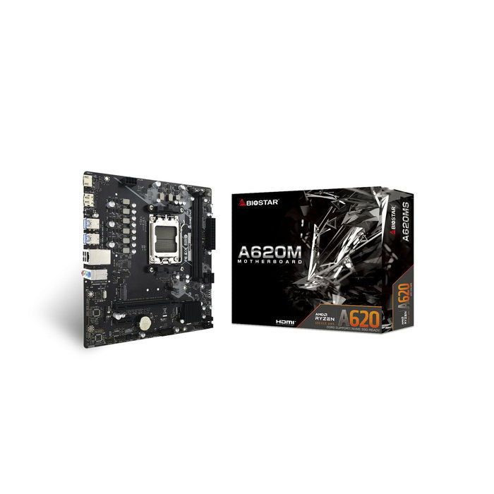 Biostar A620MS Placa Base AM5 DDR5 5200MHz HDMI DP M.2 Biostar A620MS Placa Base AM5 DDR5 5200MHz HDMI DP M.2