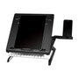 LogiLink Soporte para portátil plegable con altura ajustable, negro