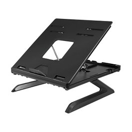LogiLink Soporte para portátil plegable con altura ajustable, negro