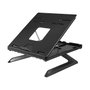 LogiLink Soporte para portátil plegable con altura ajustable, negro