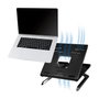 LogiLink Soporte para portátil plegable con altura ajustable, negro