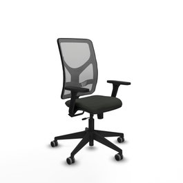 PIQUERAS Y CRESPO Silla de oficina Motilla con mecanismo Sincro/Traslack, Brazos 3D y Malla Gris