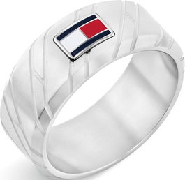Tommy Hilfiger Anillo 2790621H Plateado de Acero Inoxidable