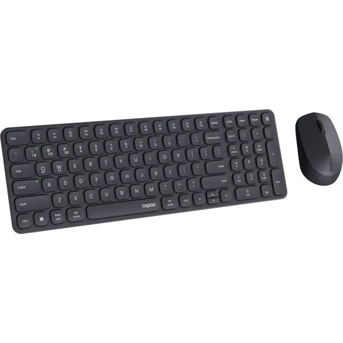 Rapoo 9310M Combo Teclado y Ratón Inalámbrico Multimodo Ultrafino Negro