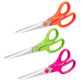 Tijeras Rapesco Con Mango Suave 21 Cm Paquete De 3 Colores Surtidos