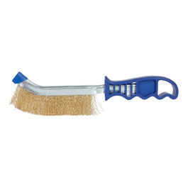 Workpro Cepillo de Mano Metálico Mango Plástico Cerdas Latón Acero 25 cm