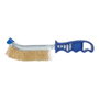 Workpro Cepillo de Mano Metálico Mango Plástico Cerdas Latón Acero 25 cm