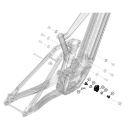 Lapierre Kit de hardware para montaje de amortiguador OVV GEN5 FS AL