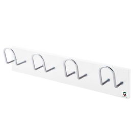 Perchero Pared Clindro H-14 4 Colgadores Blanco