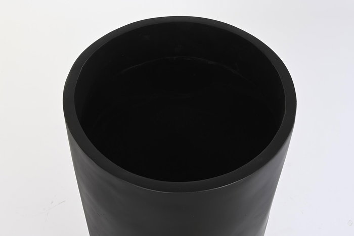 DKD Home Decor Jarrón Moderno Negro Resina 35 x 90 x 35 cm