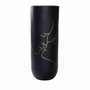 DKD Home Decor Jarrón de Resina Beso Mate Negro 35x35x90 cm
