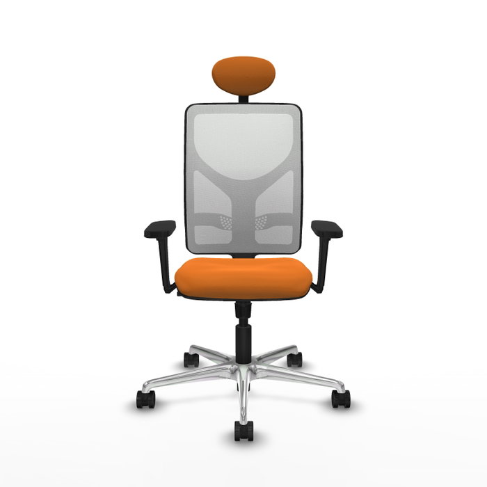 PIQUERAS Y CRESPO Silla de oficina Motilla Naranja y Blanco PIQUERAS Y CRESPO Silla de oficina Motilla Naranja y Blanco