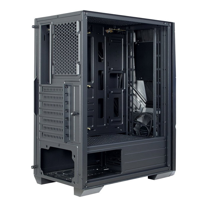 Inter-Tech IT-3303 Hornet Midi Tower ATX RGB Gaming Gehäuse con ventana lateral