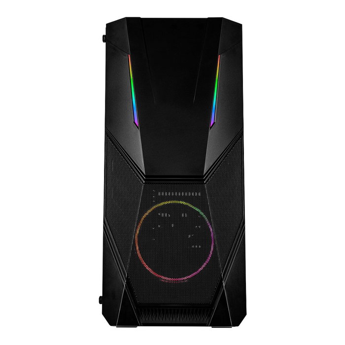 Inter-Tech IT-3303 Hornet Midi Tower ATX RGB Gaming Gehäuse con ventana lateral