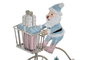 DKD Home Decor Figura Navidad Fantasia Azul Celeste Rosa Palo 5 x 17 x 15 cm (4 Unidades)