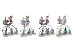 DKD Home Decor Figura de Metal Bicicleta Surtido de 2 Colores