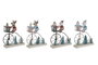 DKD Home Decor Figura de Metal Bicicleta Surtido de 2 Colores