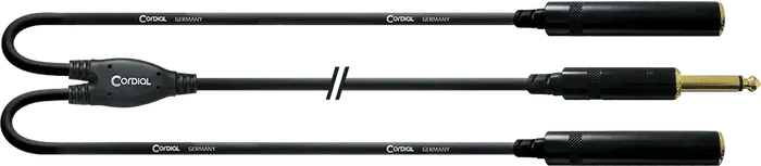 Cordial Cable Y Jack Mono Macho/2 Jacks Mono Hembra 30 Cm Cordial Cable Y Jack Mono Macho/2 Jacks Mono Hembra 30 Cm