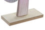 DKD Home Decor Árbol de Madera con Purpurina Rosa