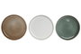 DKD Home Decor Plato de Gres Jiahua 25 Surtido 20x20x2,5 cm
