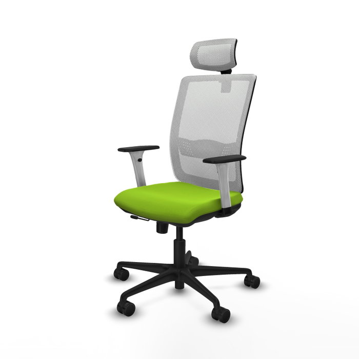 PIQUERAS Y CRESPO Silla de oficina Haches Pistacho y Blanco