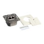 LogiLink Toma de pared Cat.6 2xRJ45 STP horizontal, blanco puro