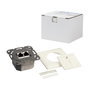 LogiLink Toma de pared Cat.6 2xRJ45 STP horizontal, blanco puro