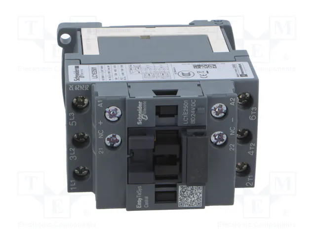 Schneider Electric LC1E2501BD Contactor Easy TeSys 25A 24VDC Schneider Electric LC1E2501BD Contactor Easy TeSys 25A 24VDC