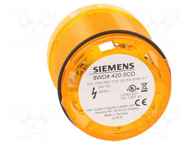 SIEMENS 8WD4420-0CD Señalizador Luminoso LED Amarillo
