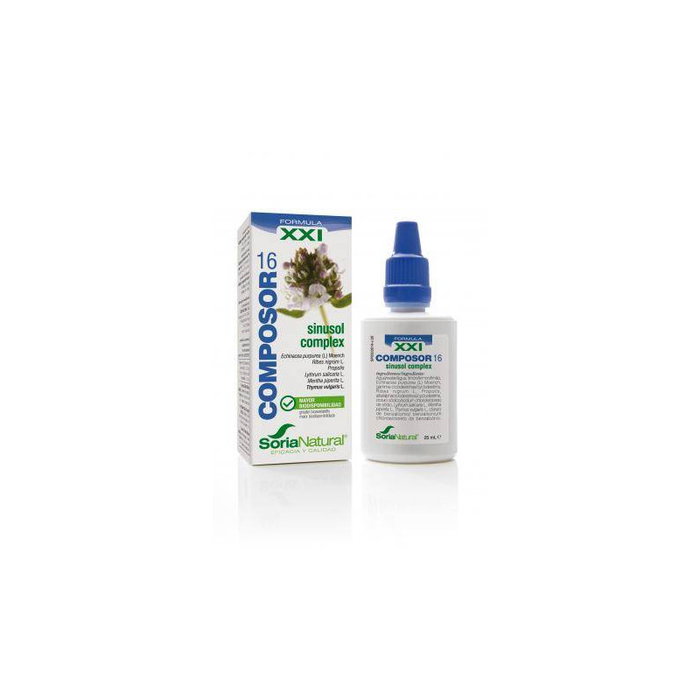SORIA NATURAL Composor 16 Sinusol complex 25 ml SORIA NATURAL Composor 16 Sinusol complex 25 ml