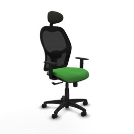 PIQUERAS Y CRESPO Silla de oficina Alocén Verde y Negro