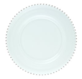 Le coq Plato de Cristal Transparente Colección Helios Diámetro 34 cm (6 unidades)