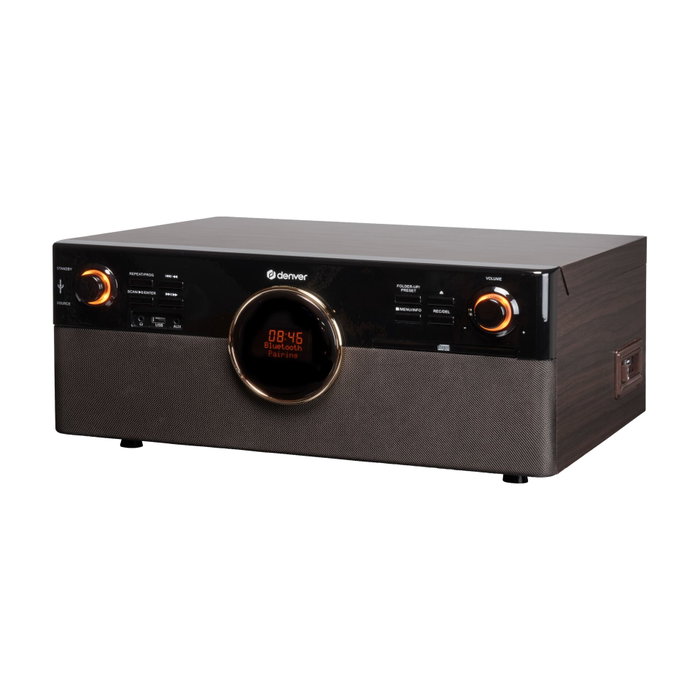 Denver MRD-180DW Retro Music Centre Brown / Black