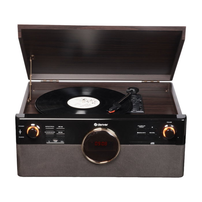Denver MRD-180DW Retro Music Centre Brown / Black