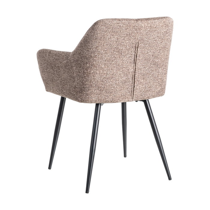Ixia Silla Jaspeado Taupe Tejido-Metal