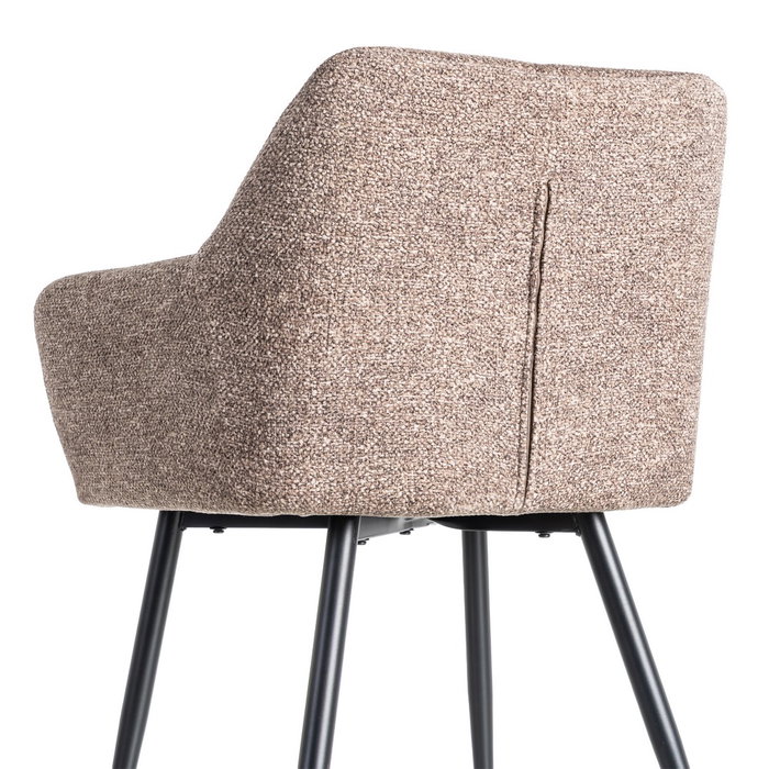 Ixia Silla Jaspeado Taupe Tejido-Metal