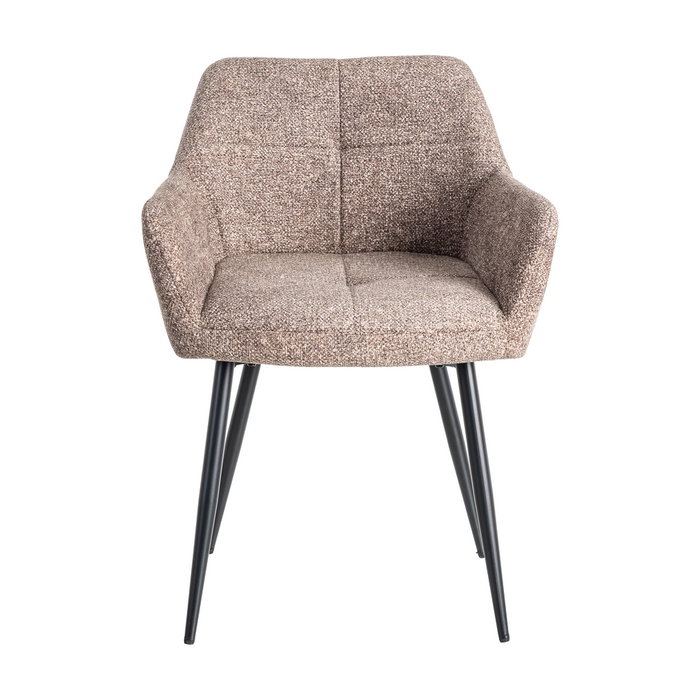 Ixia Silla Jaspeado Taupe Tejido-Metal