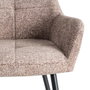 Ixia Silla Jaspeado Taupe Tejido-Metal