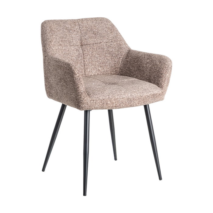 Ixia Silla Jaspeado Taupe Tejido-Metal