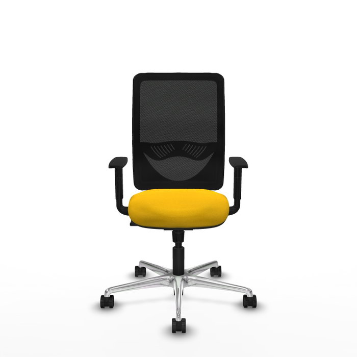 PIQUERAS Y CRESPO Silla de oficina Zulema Amarillo y Negro