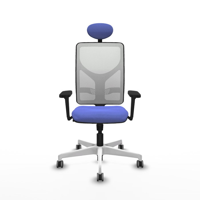 PIQUERAS Y CRESPO Silla de oficina Motilla con mecanismo Sincro, Azul claro y Blanco PIQUERAS Y CRESPO Silla de oficina Motilla con mecanismo Sincro, Azul claro y Blanco