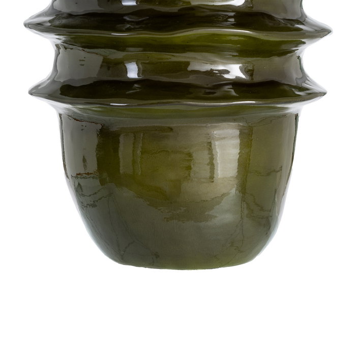 Jarrón Verde Cerámica Decoración 36 X 36 X 52 cm