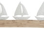 DKD Home Decor Decoración de Veleros en Mango y Resina Blanco