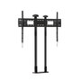 B-Tech BT7807/B Base de doble poste para suelo o techo en negro